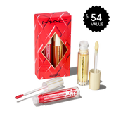 Blowing Air Kisses Glossy Lips Duo