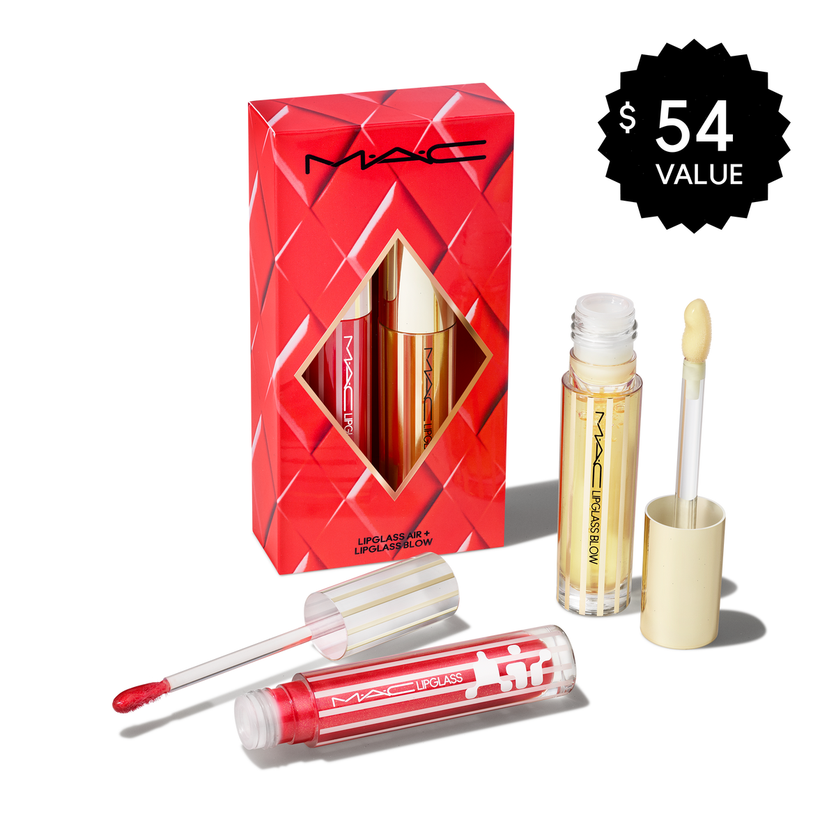 Blowing Air Kisses Glossy Lips Duo