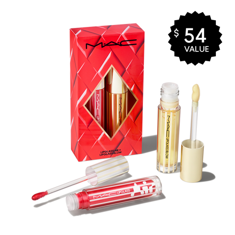 Blowing Air Kisses Glossy Lips Duo