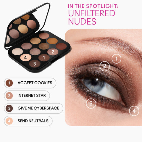Connect In Colour Eye Shadow Palette: Unfiltered Nudes