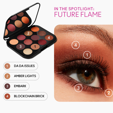 Connect In Colour Eye Shadow Palette: Future Flame