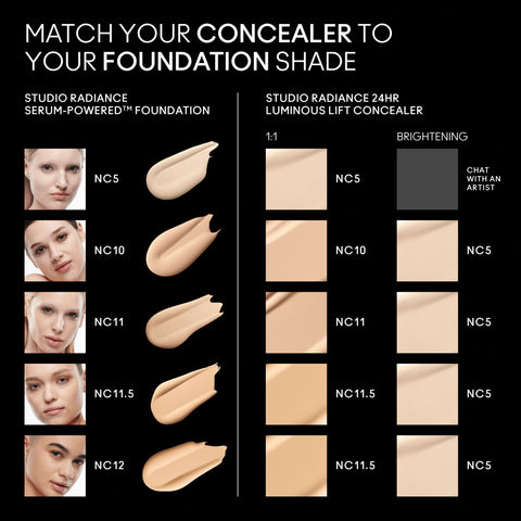 STUDIO RADIANCE 24HR LUMINOUS LIFT CONCEALER  - NC11.5 - 11 ML