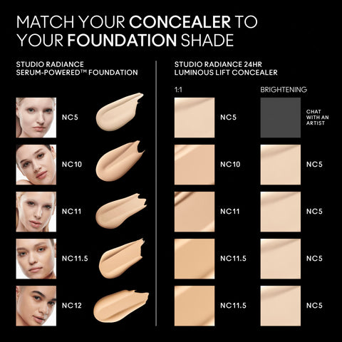 STUDIO RADIANCE 24HR LUMINOUS LIFT CONCEALER  - NC5 - 11 ML